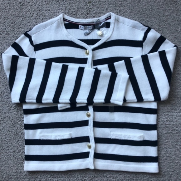 Tommy Hilfiger Cotton Cardigan Sweater.NWOT. - Picture 1 of 3